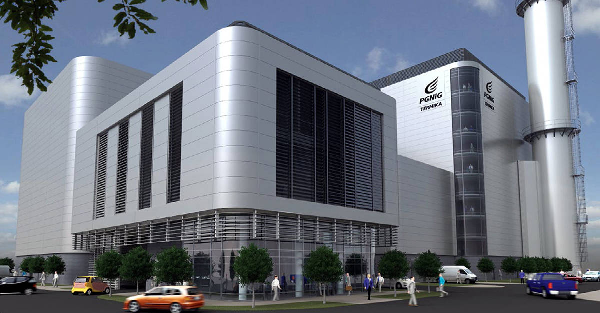 Modern gas and steam block Poland